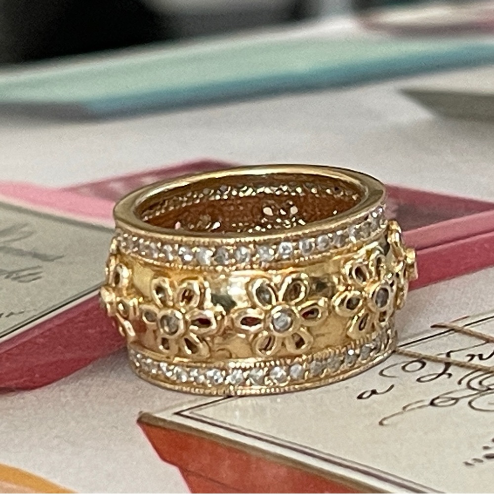14k Solid Gold Wide Band